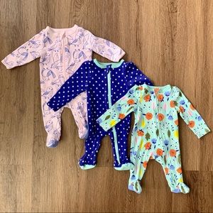 Newborn Girls Footie Pajama Bundle | Cat and Jack